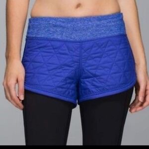 RARE,NWT Lululemon Hot Cheeks Quilted Women's Shorts,Reflective,4